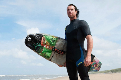 Merijn Tinga alias the Plastic Soup Surfer